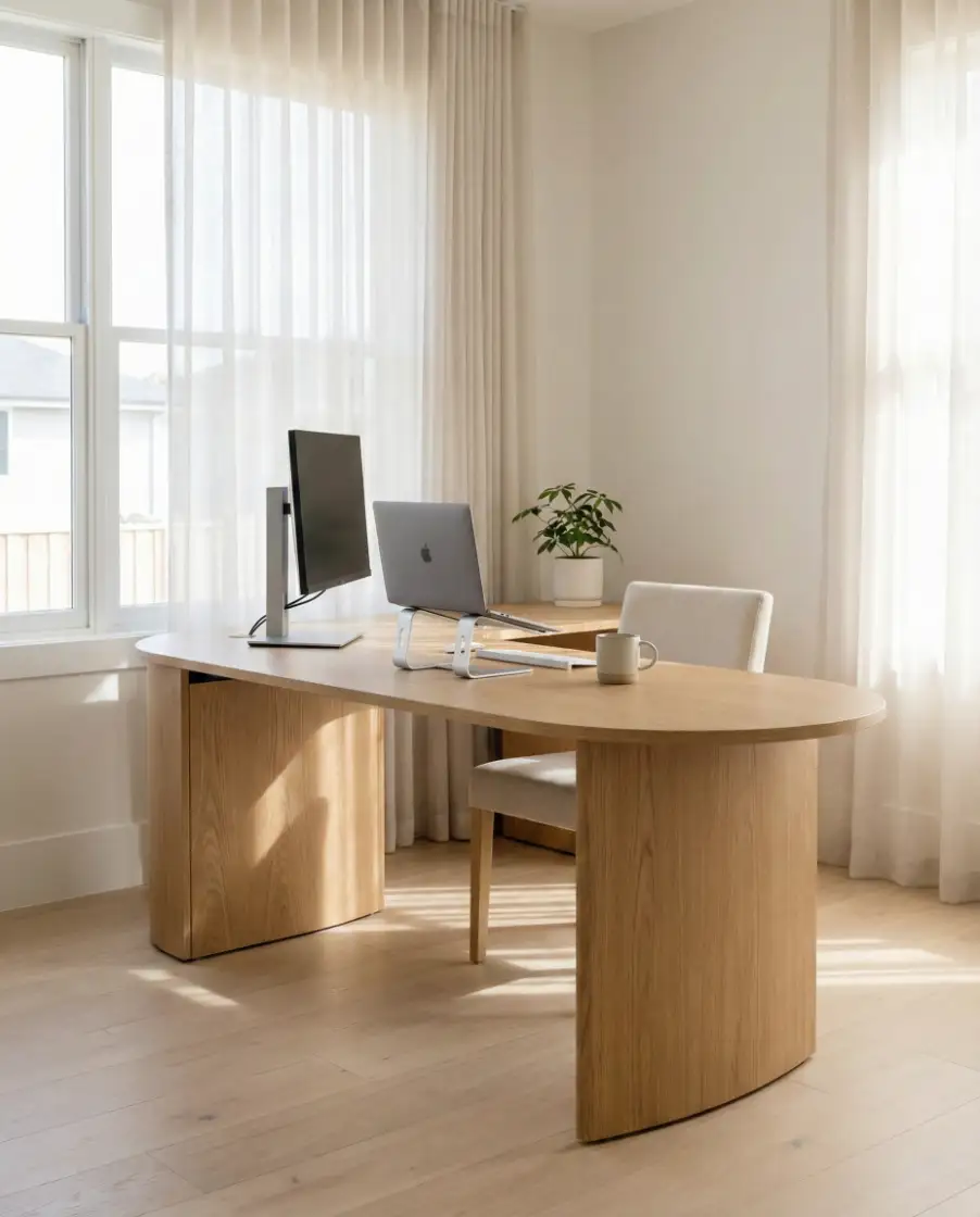 Shaped Desks That Create Natural Organization 1