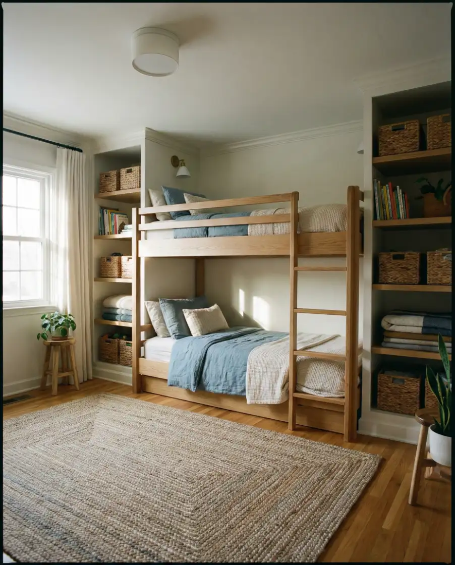 Shared Room with Bunk Beds for Growing Boys 2
