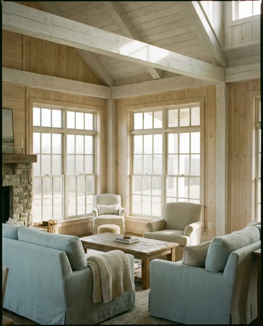 Simple Cottage Style Barndominium Interior 1