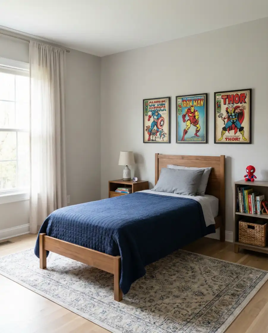 Simple Marvel Room That Grows with Them 1