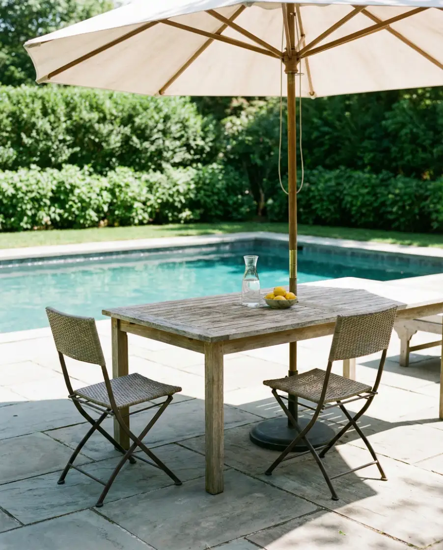Simple Poolside Dining 1
