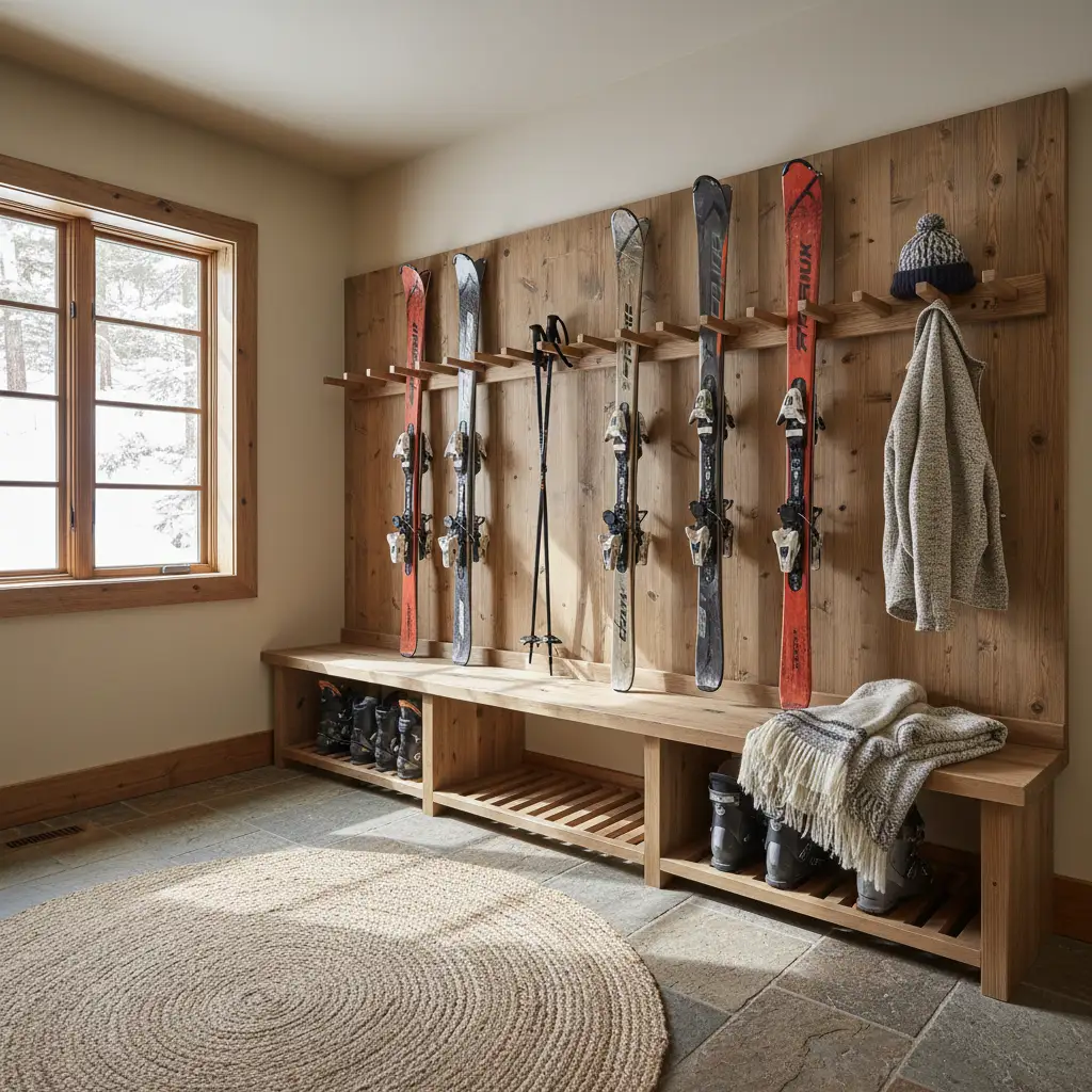 Ski-Ready Mudroom for Cold Climates 2