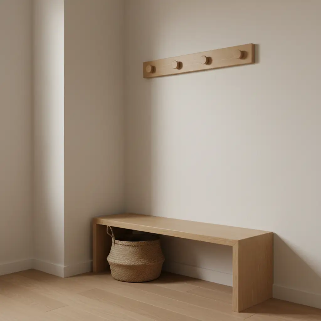 Small Corner Mudroom That Maximizes Space 2