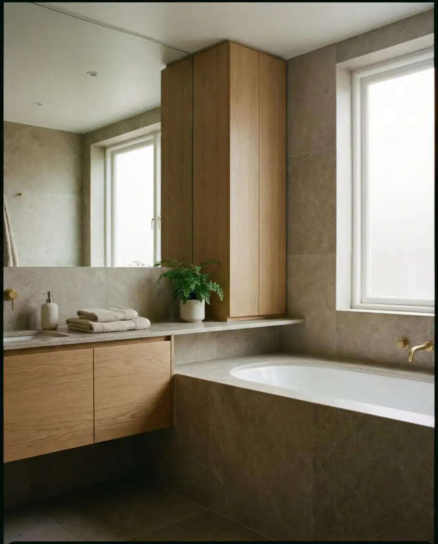 Small Full Bathroom That Multitasks 2