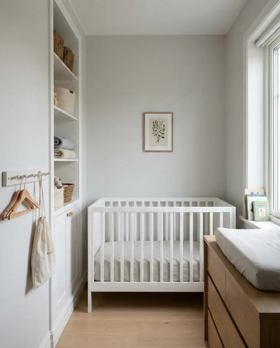 Small Room Nursery with Smart Storage 1