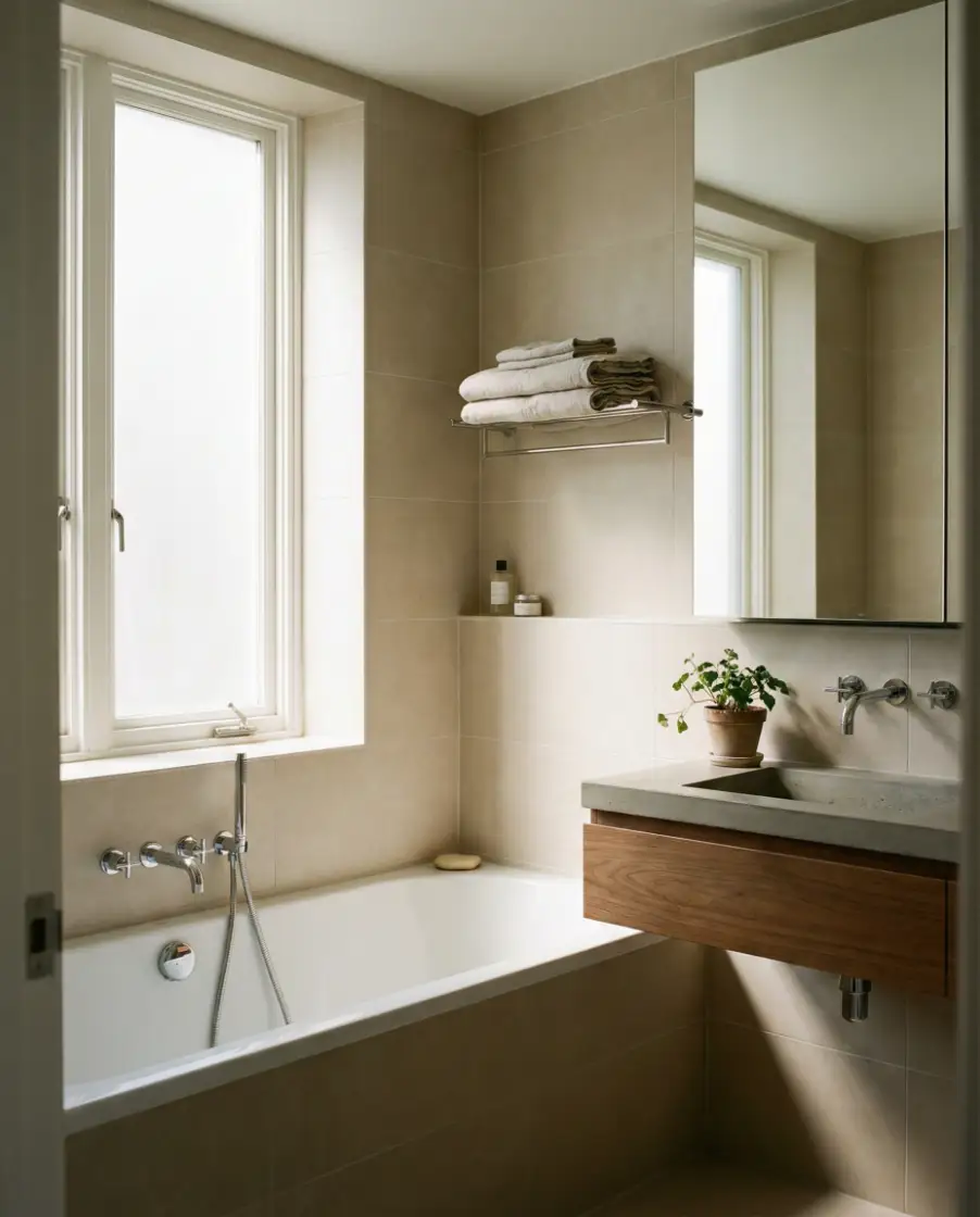 Small Space Bathroom with Tub Combo 2