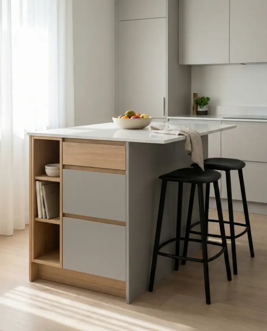 Small-Space Kitchens with Island Solutions 2