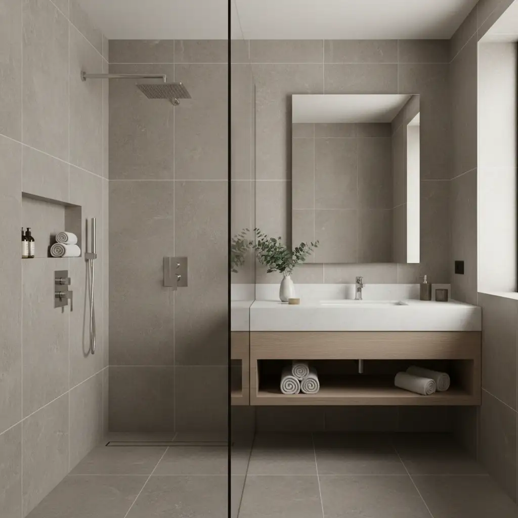 Spa-Inspired Guest Bathroom Retreat 1