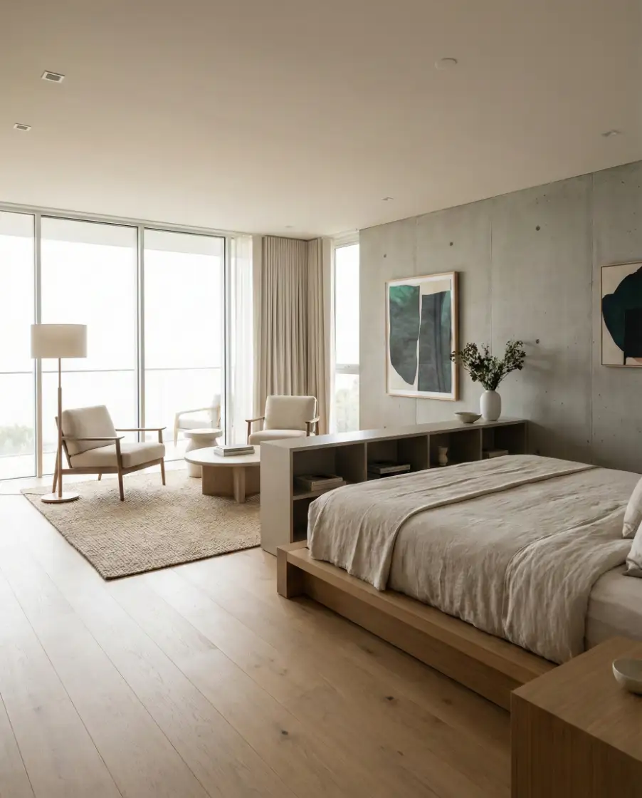 Spacious Contemporary Bedroom 2