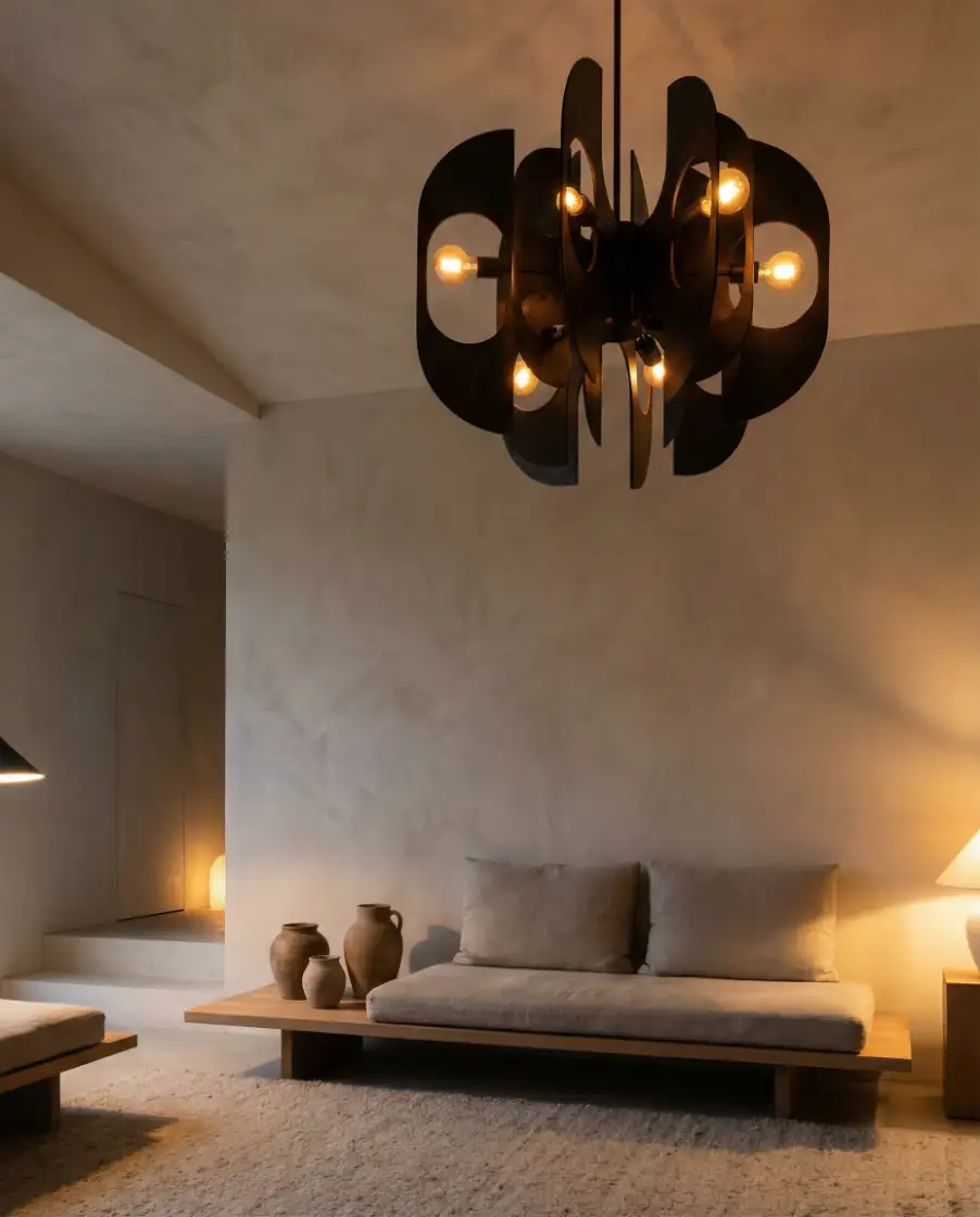 Statement Chandeliers in Modern Living Rooms 2