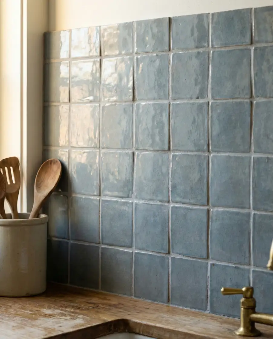 Subtle Color in Farmhouse Backsplashes 2