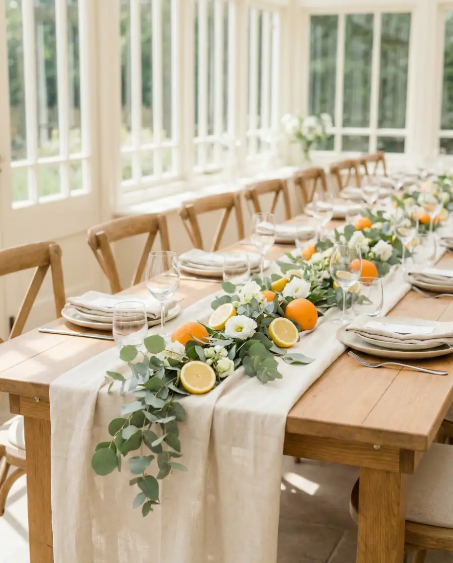 Summer Tables with Citrus Accents 1