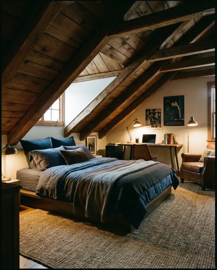 Teen Attic with Dark Accent Zones 2
