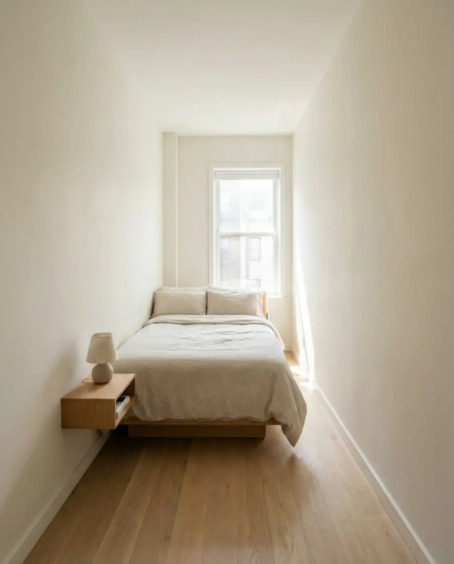 The Wall-Length Bed Layout 1