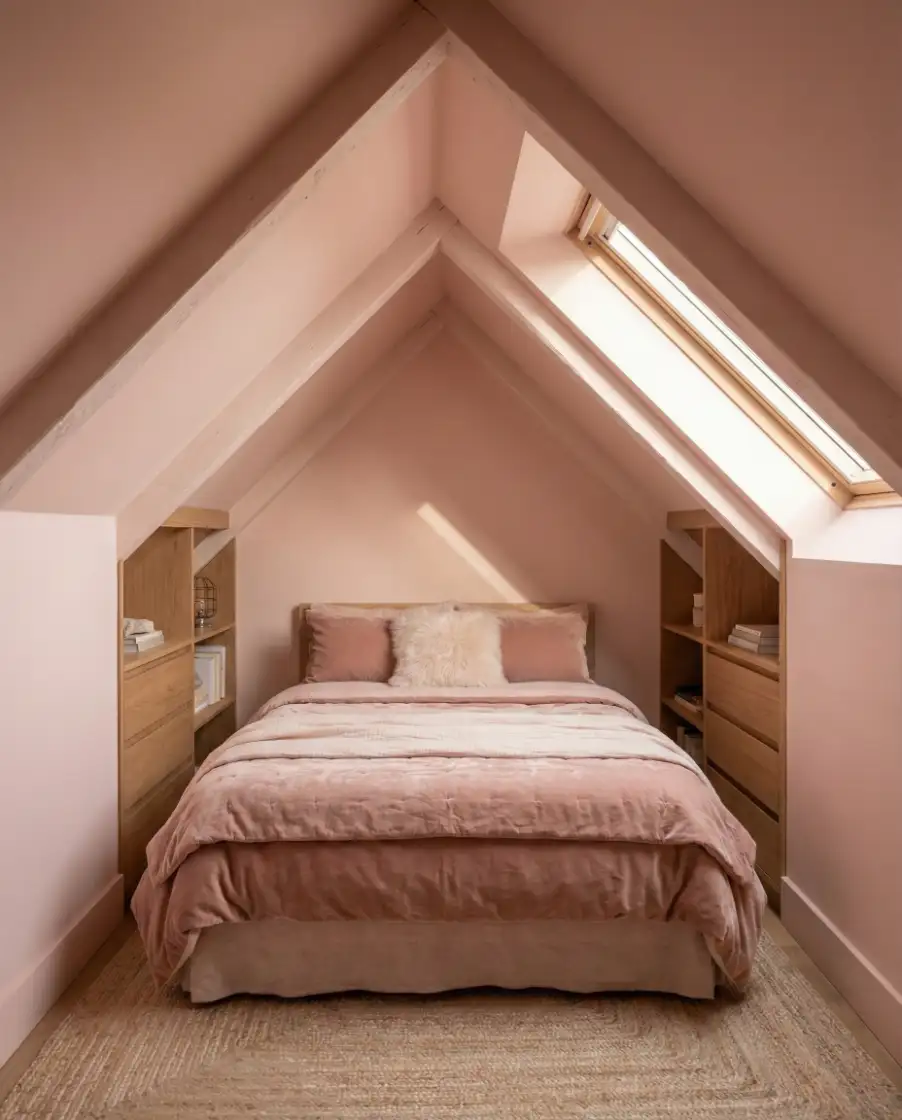 Tiny Triangle Attic Bedroom 1