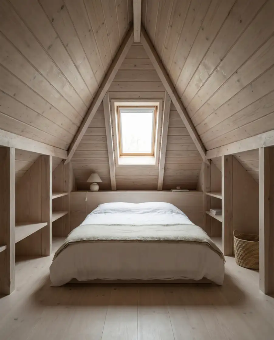 Tiny Triangle Attic Bedroom 2