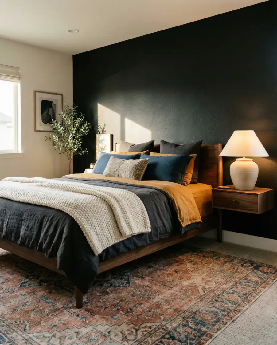 Tricorn Black With Layered Color Palettes 1