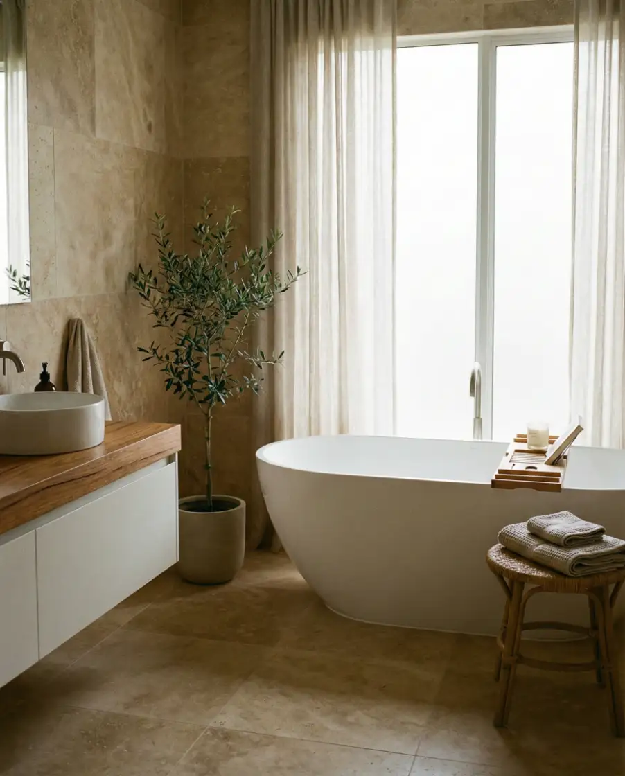 Tub-Centered Bathroom for Daily Rituals 1