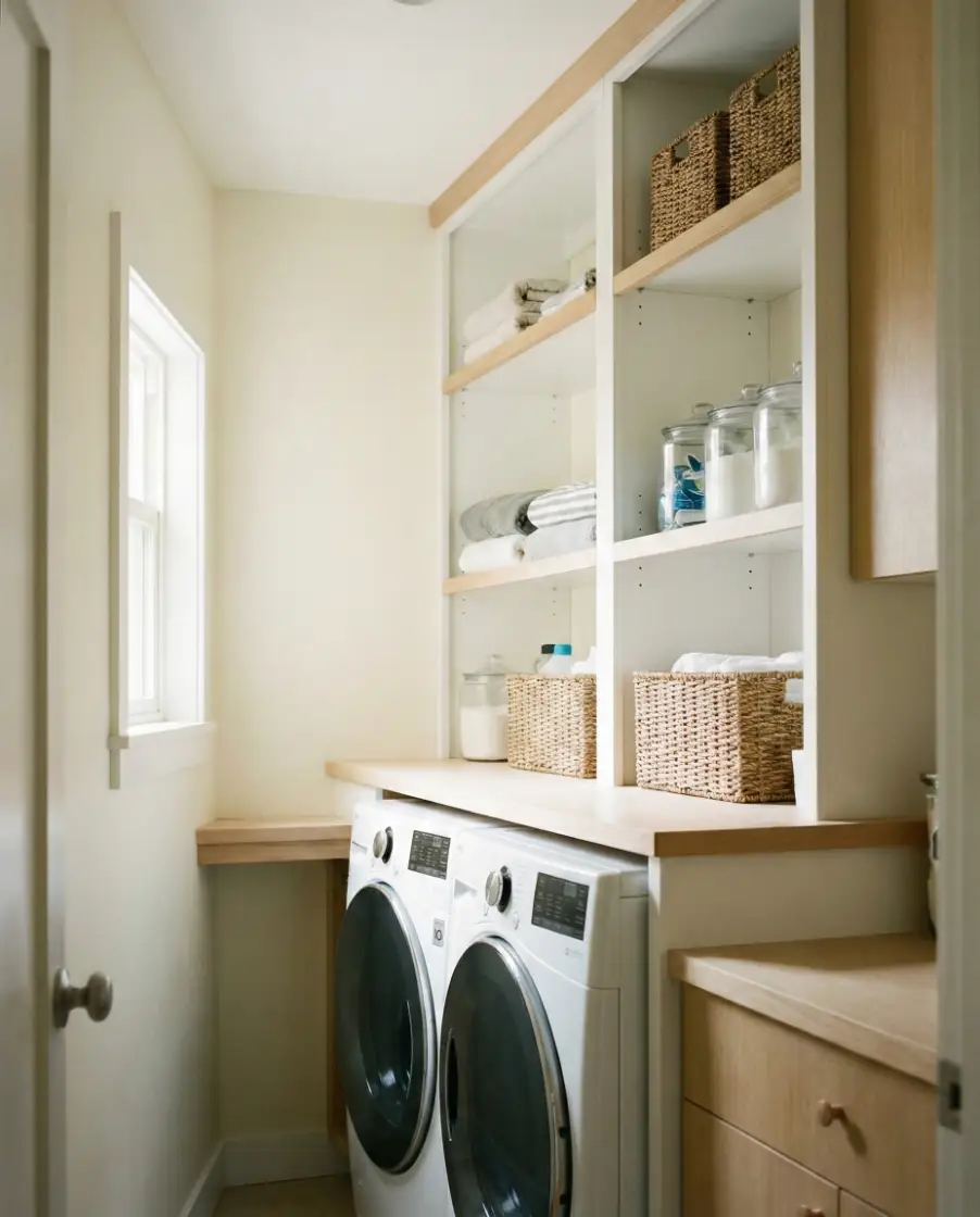Vertical Shelving for Small Laundry Rooms 2