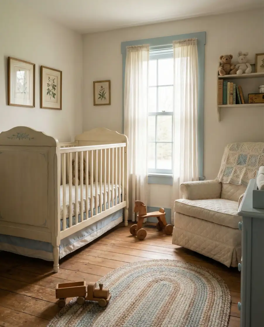 Vintage Nursery with Soft Color Accents 2
