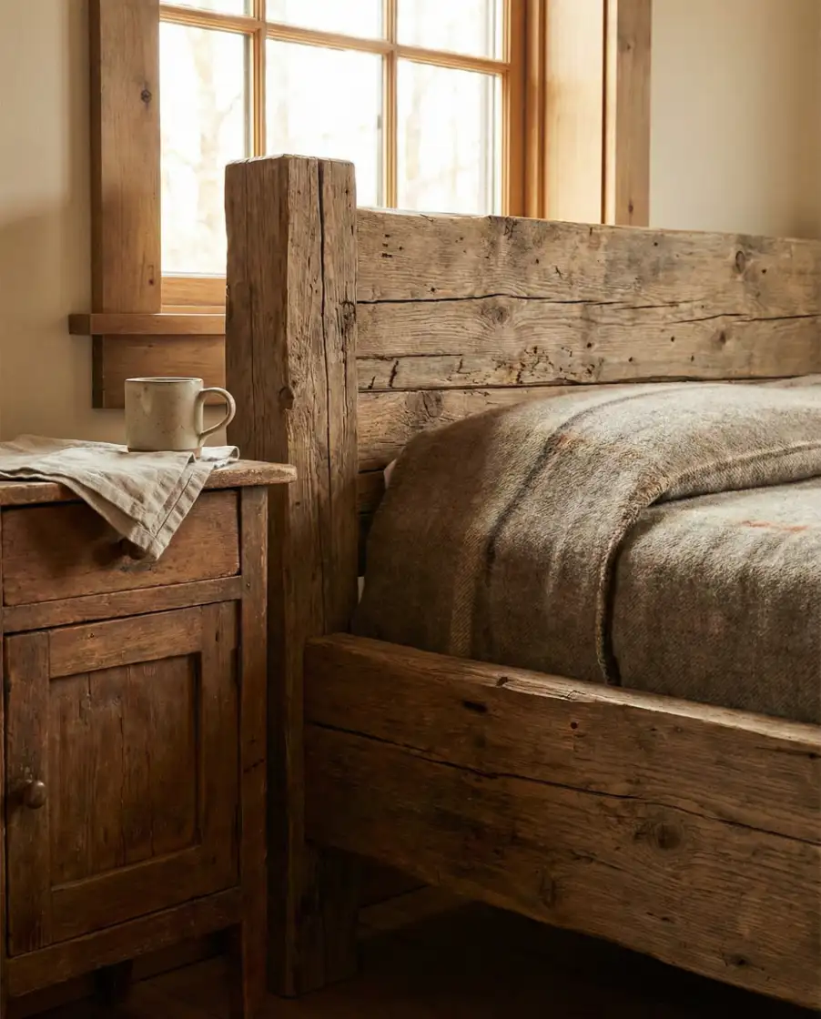 Vintage Wood Statement Bedroom 2