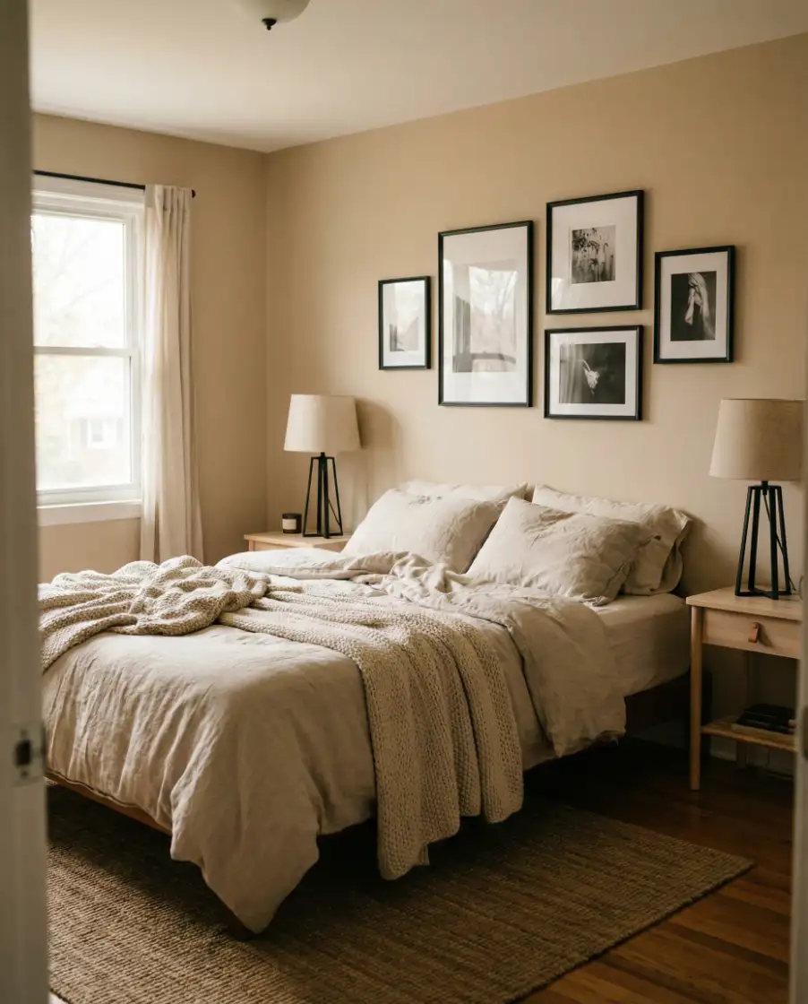 Warm Beige with Black Details 1