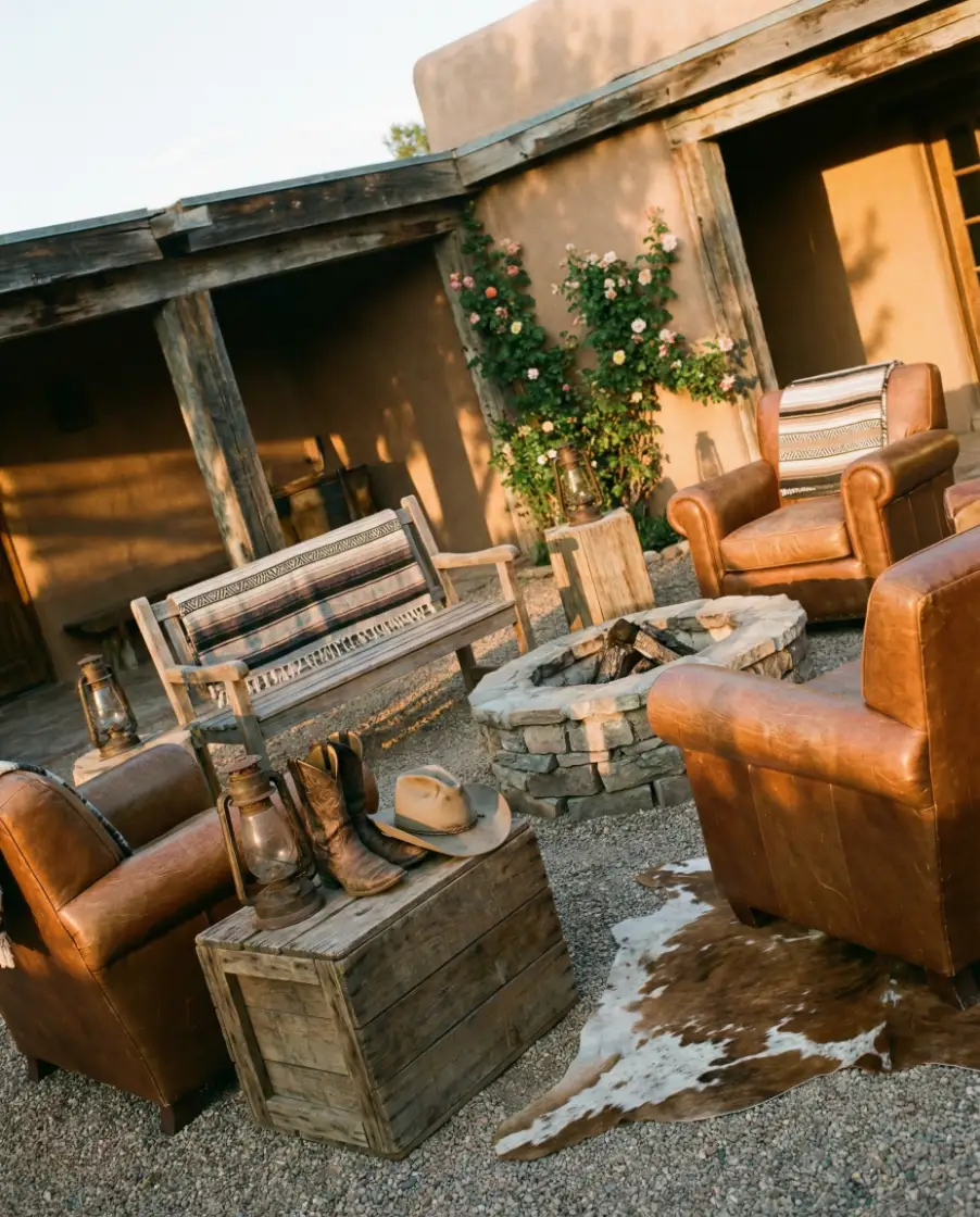 Western-Inspired Outdoor Reception 2