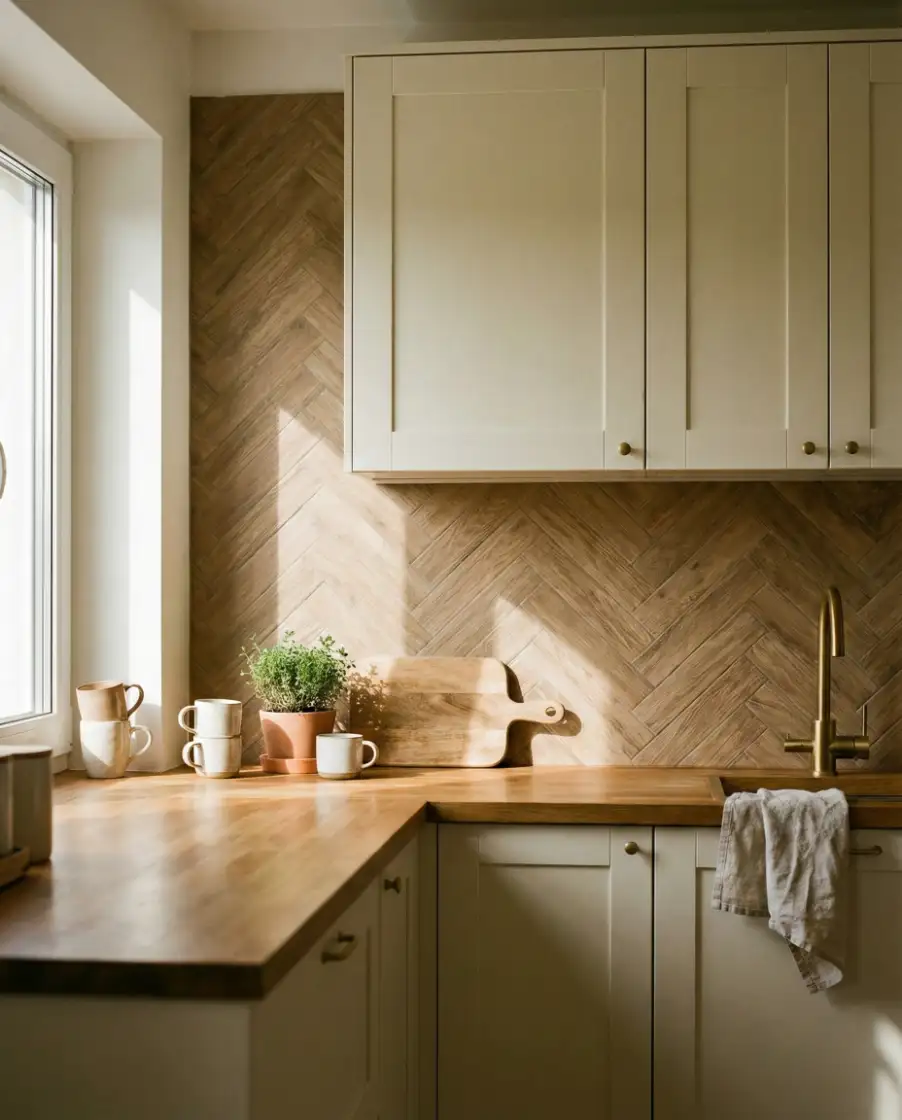 Wood-Look Tile for Warmth 1