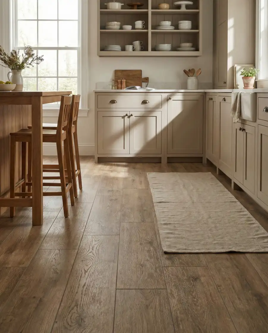 Wood-Look Tile for Warmth 2