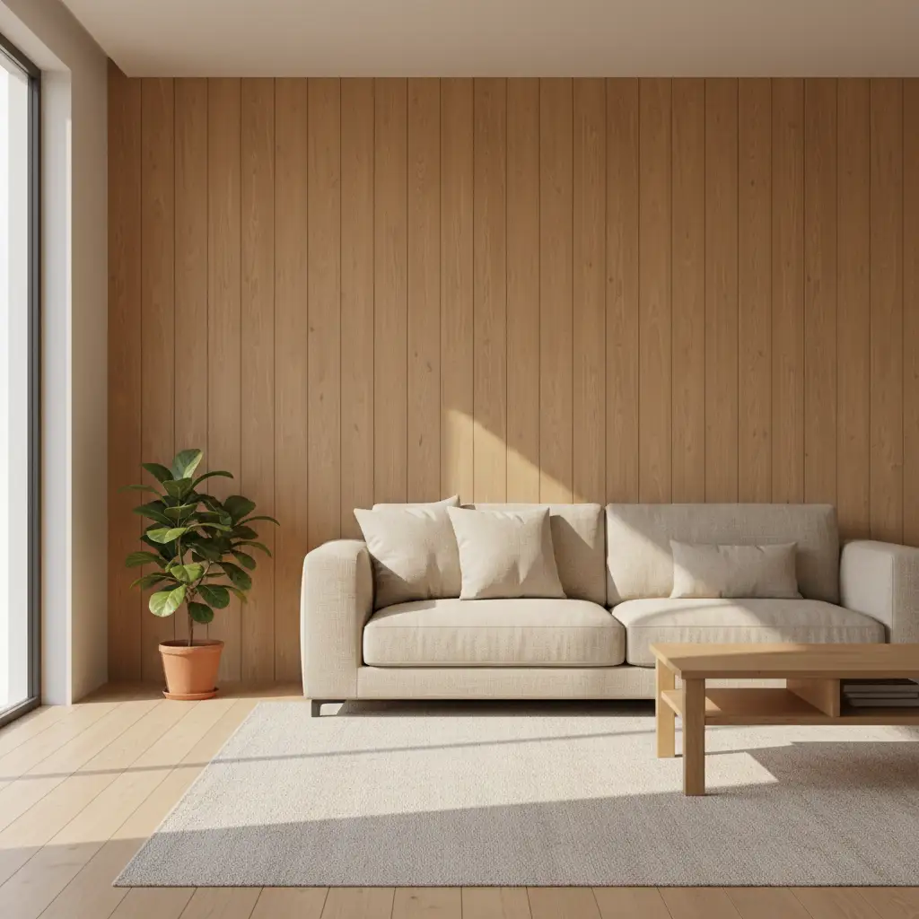 Wooden Living Rooms with Modern Lines 1