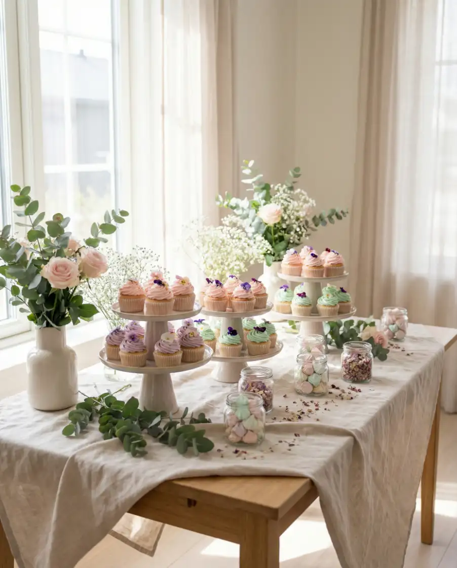 Baby in Bloom Dessert Table 1