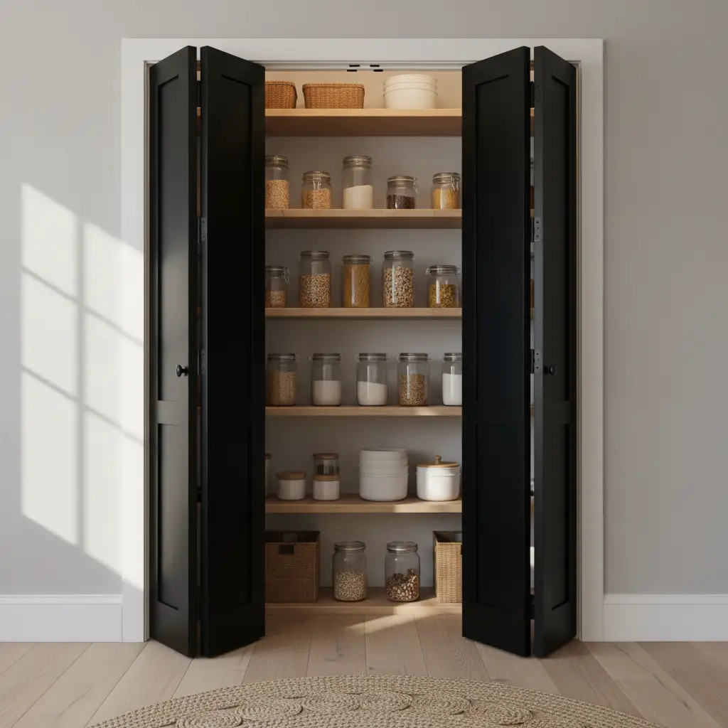 Black Bifold Doors for Small Kitchens 2