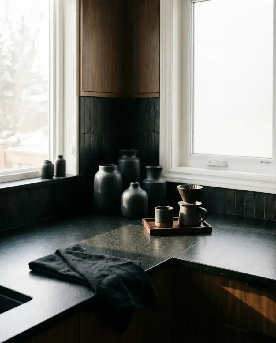 Black Countertop Accents for Bold Kitchens 2