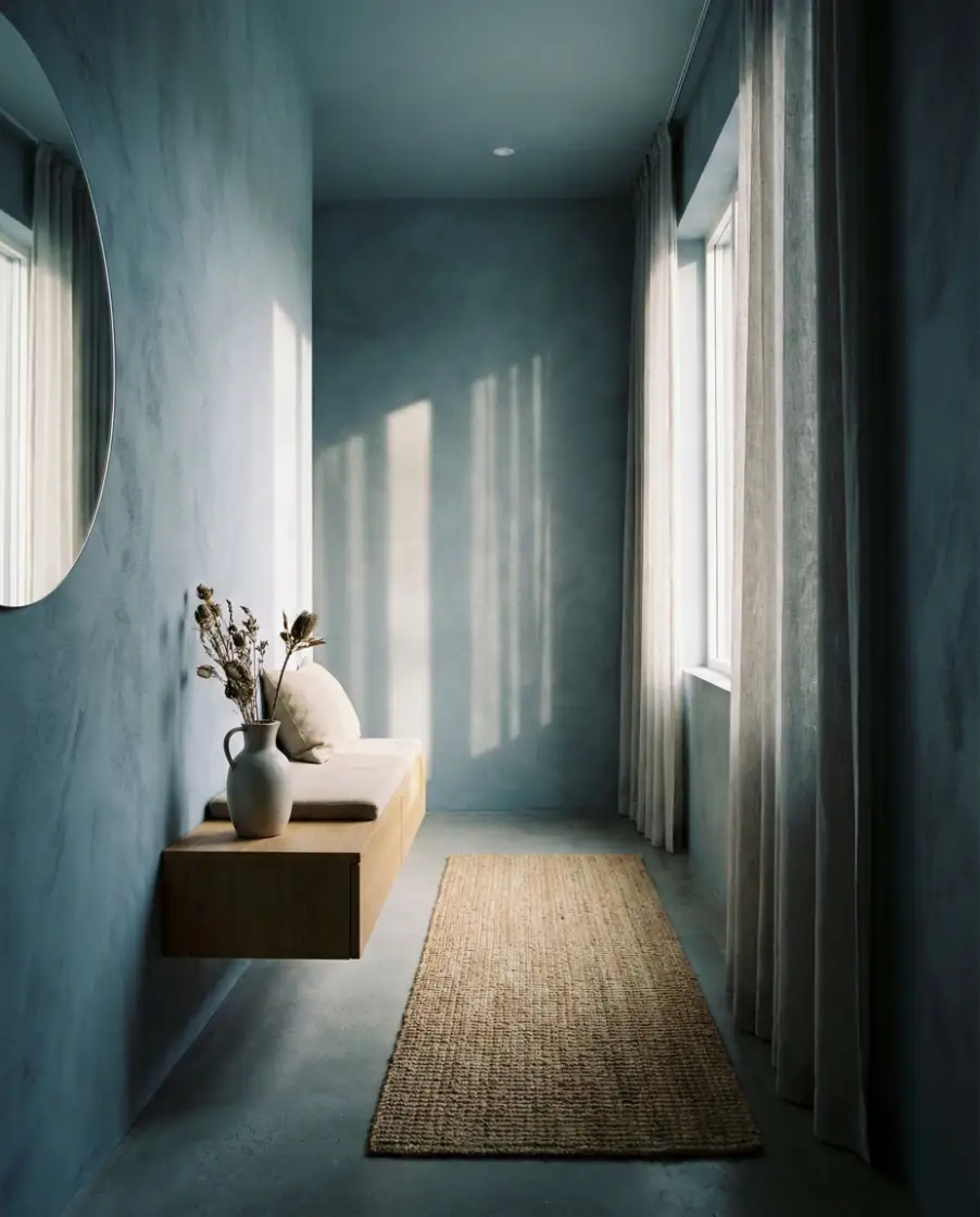 Blue Hallway That Feels Calm, Not Cold 2