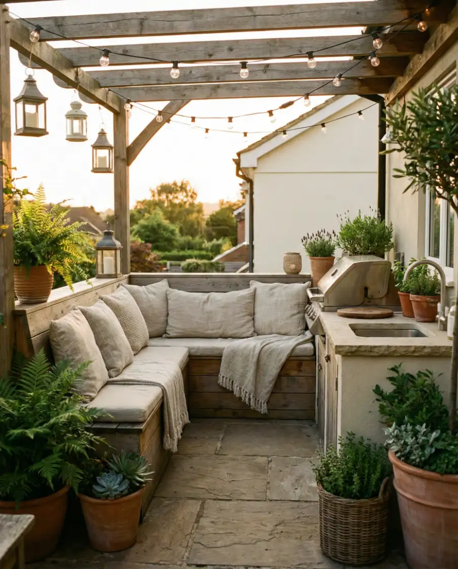 Boho Small-Space Courtyard 2