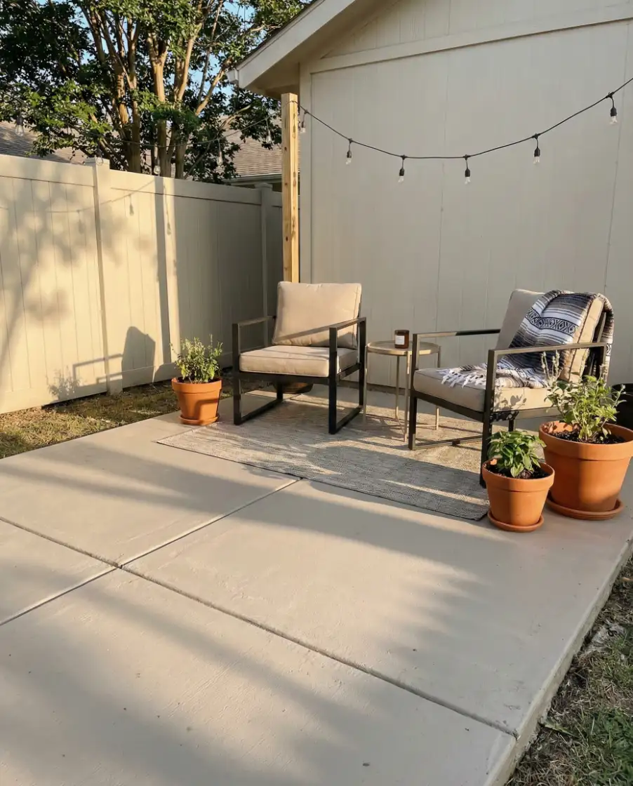 Budget DIY Concrete Paint Makeover 2