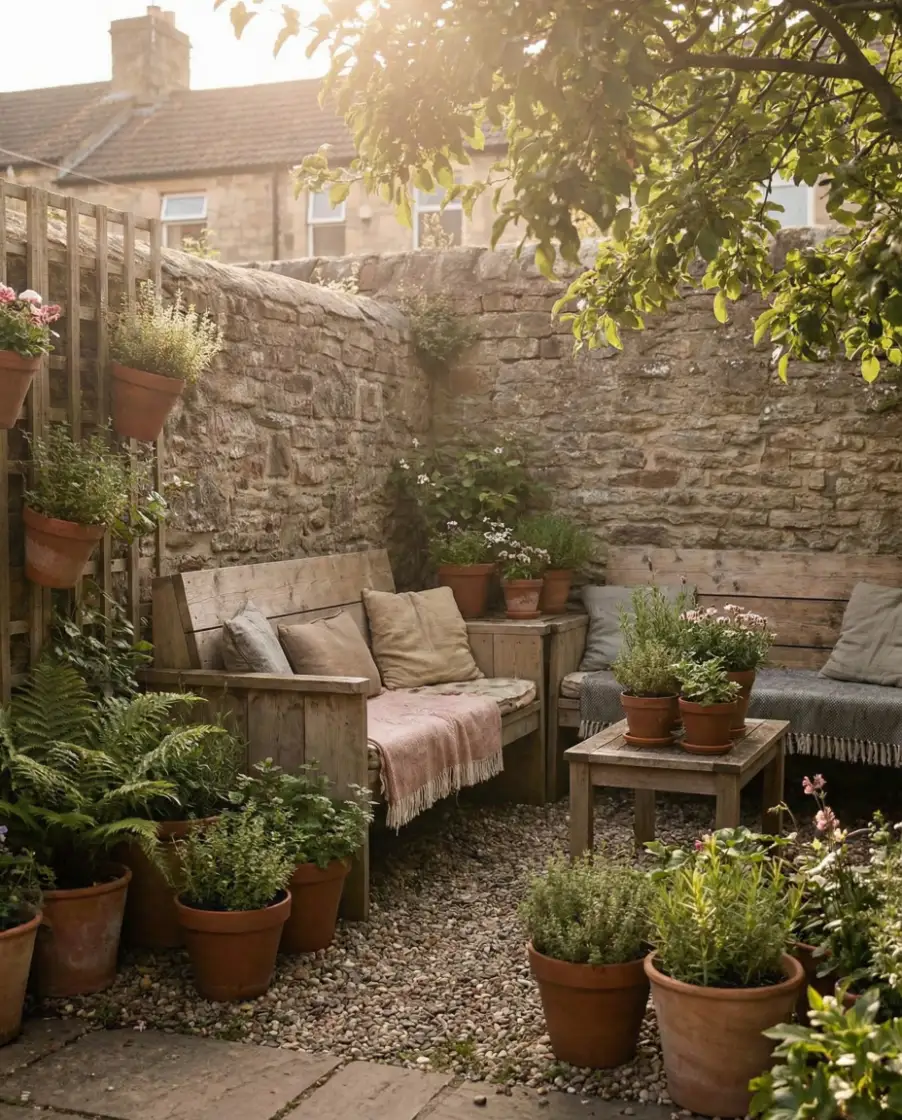 Budget DIY Garden Seating 1