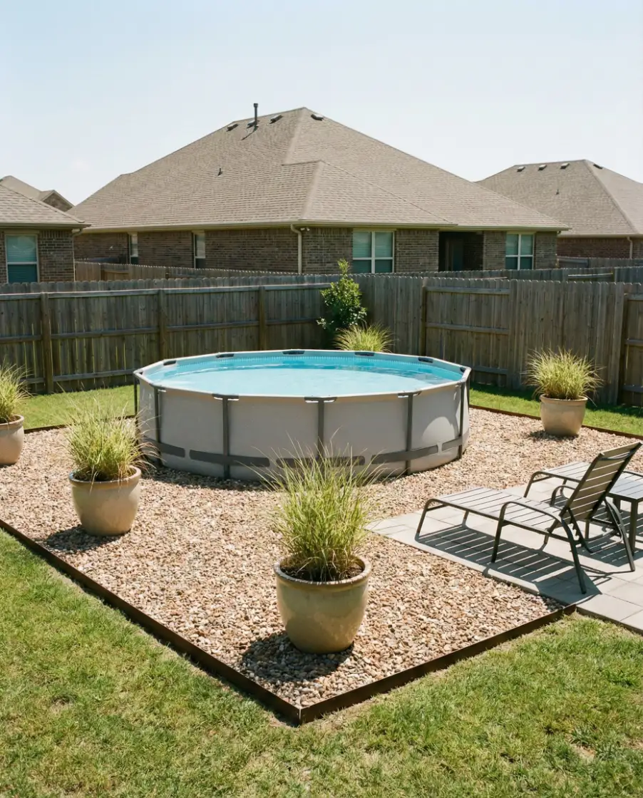 Budget DIY Gravel Surround 2