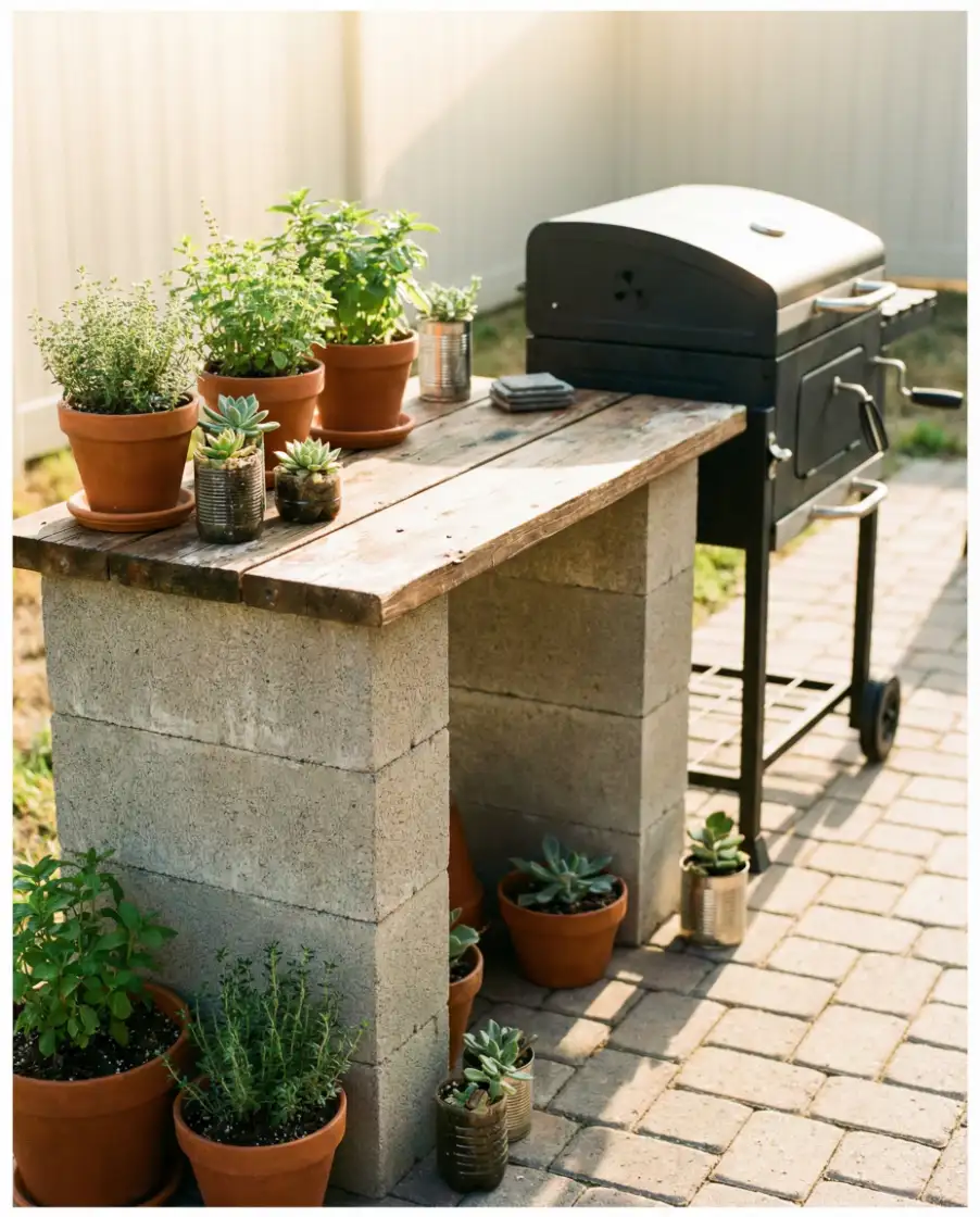 Budget-Friendly DIY Grill Nook 2