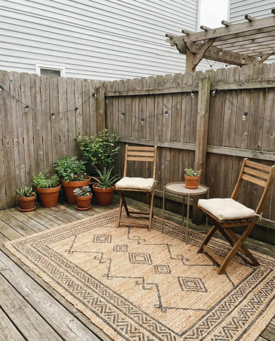 Cheap Relaxing Backyard for Renters 1