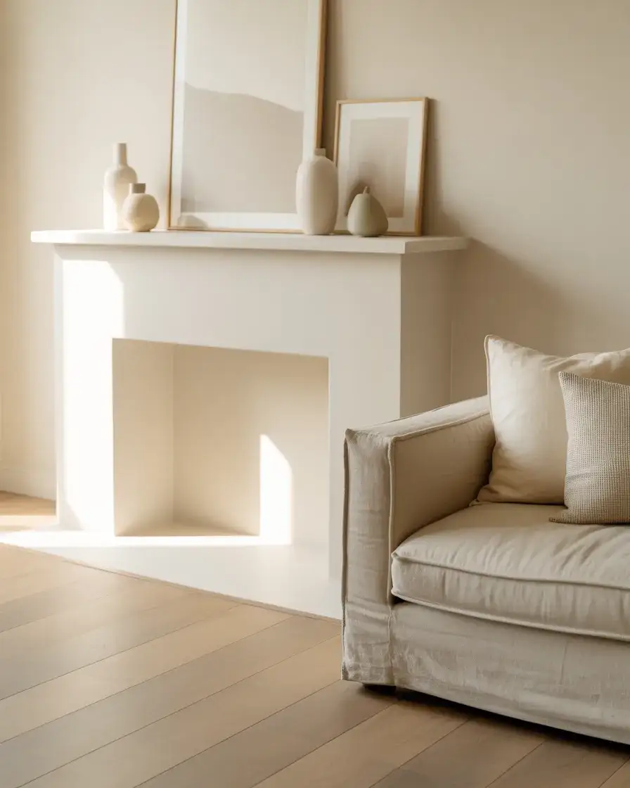 Clean Modern Mantel Styling 2