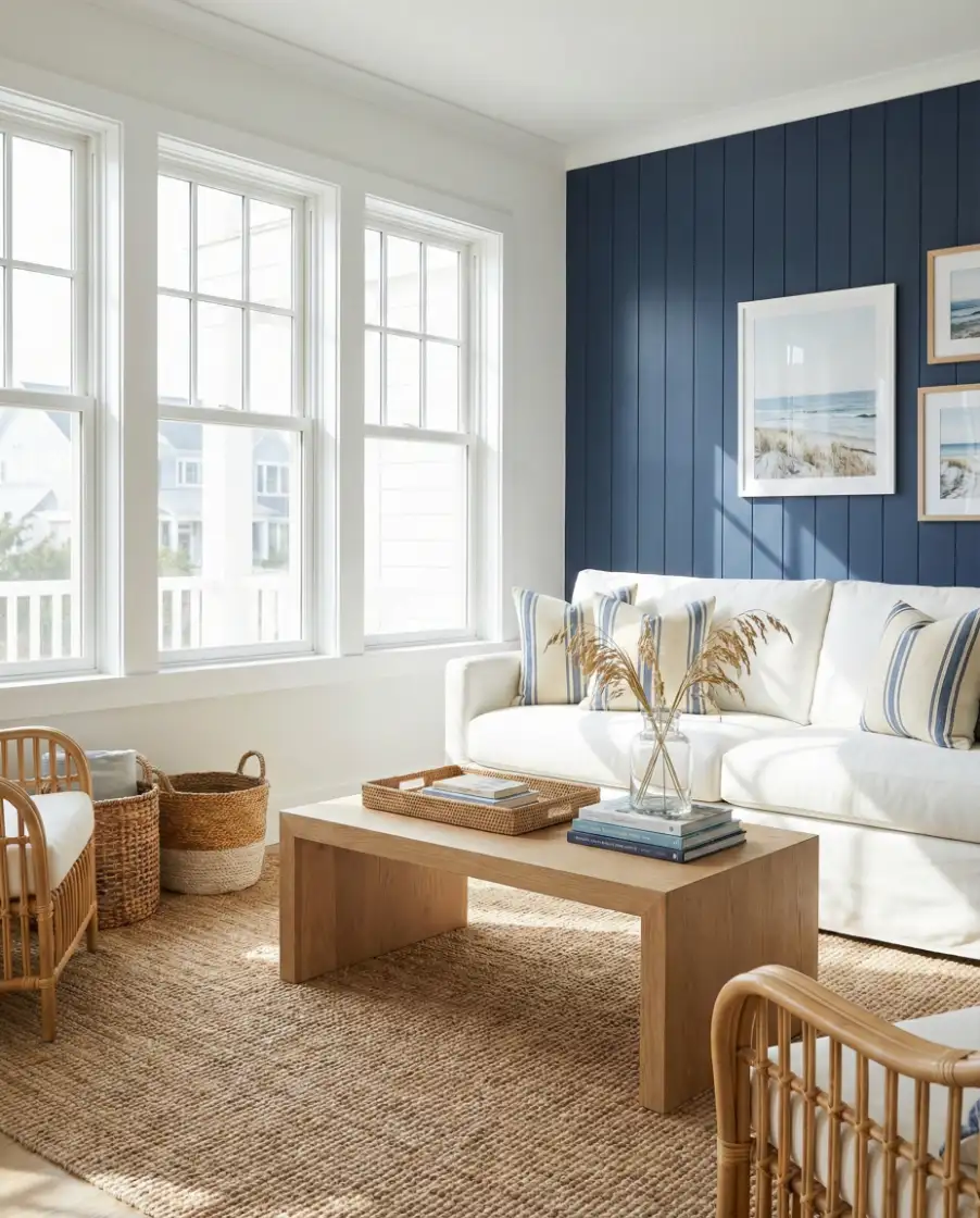 Coastal Navy Paneling 1