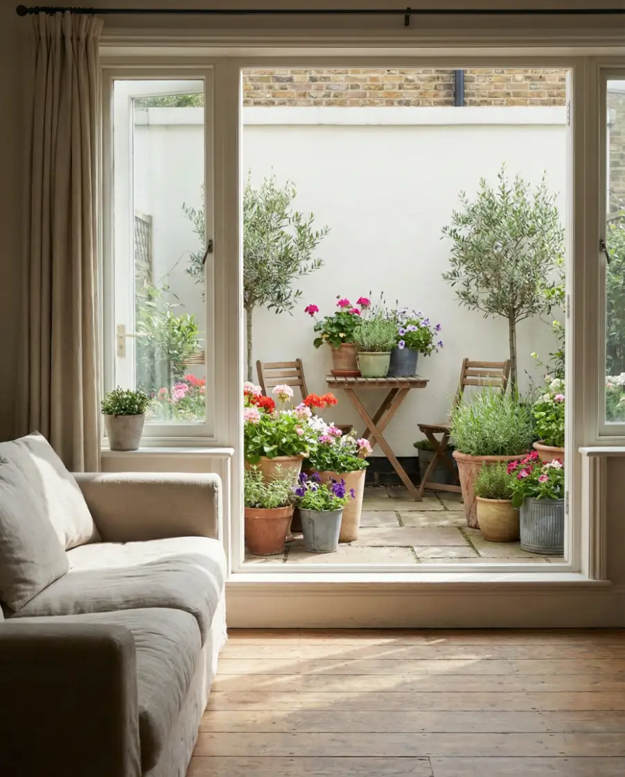 Container Cluster Patio Garden 1