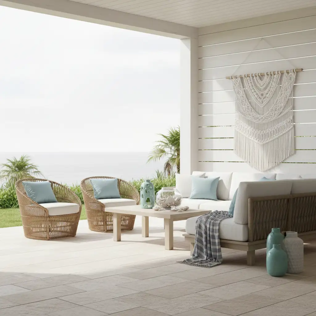 Contemporary Coastal Paver Patio 1