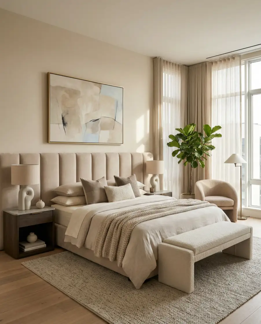 Contemporary Elegant Neutral Bedroom 2