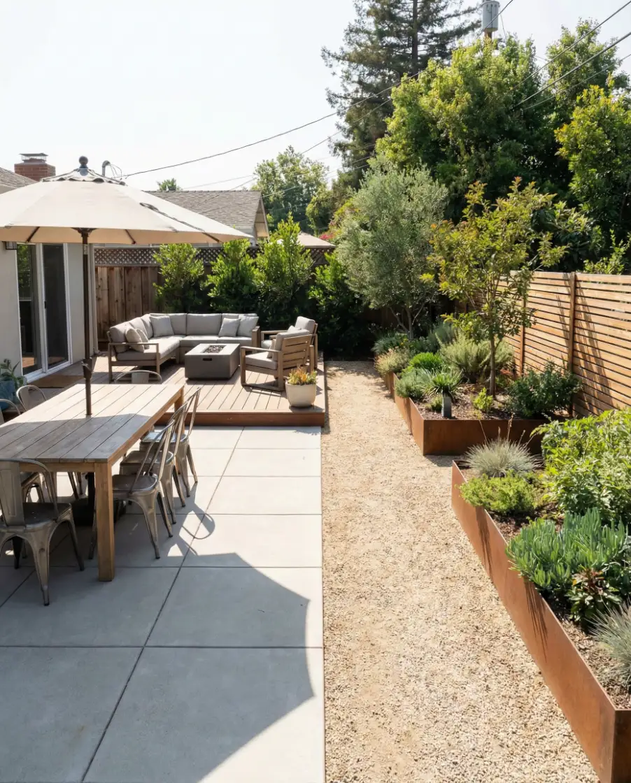 Contemporary Multi-Zone Backyard Plan 2