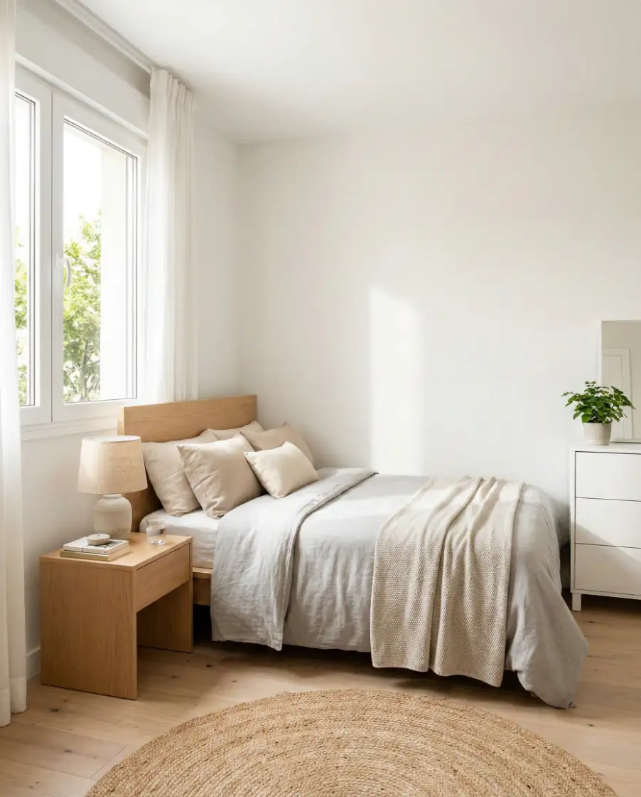 Contemporary Small Apartment Bedroom 1