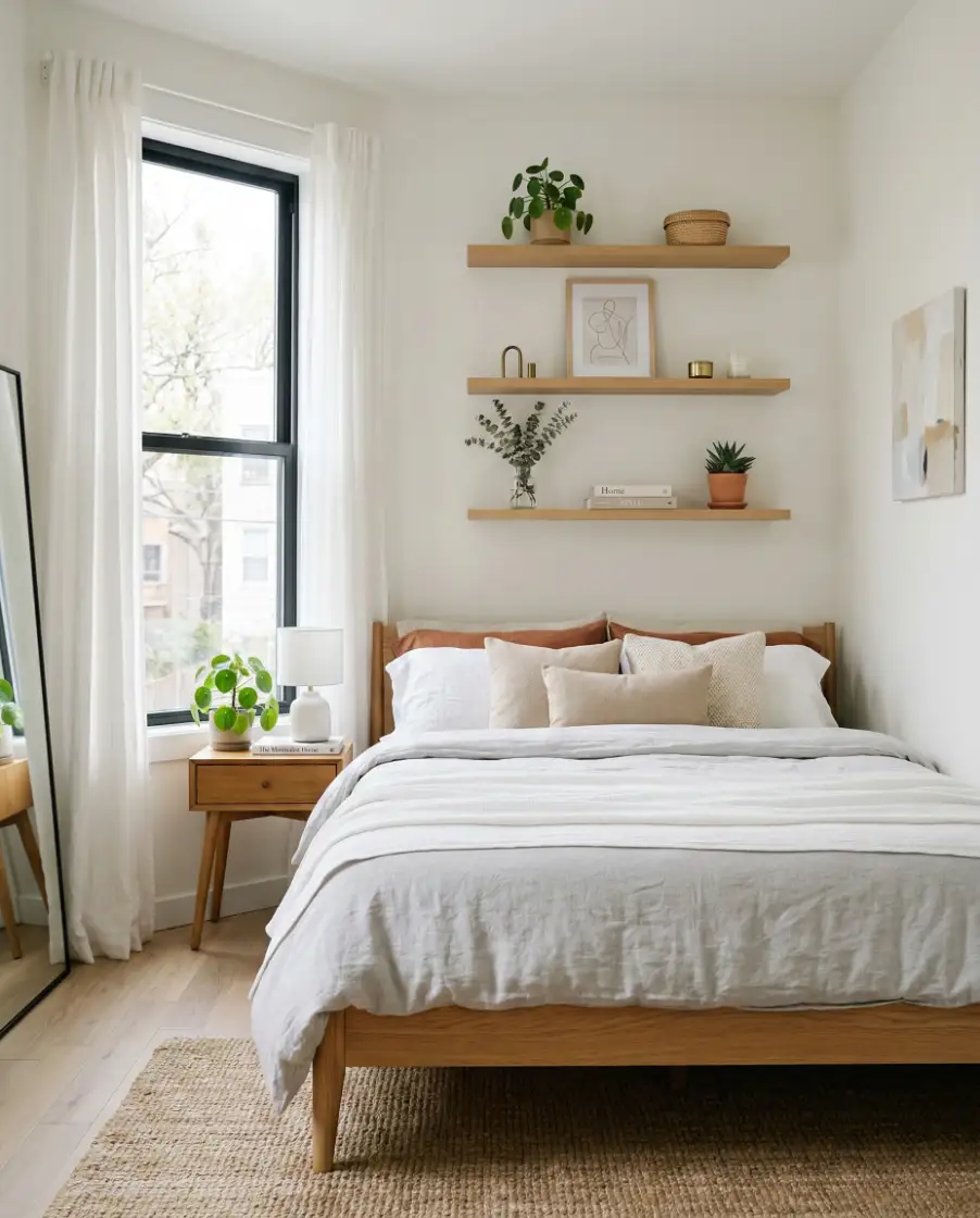 Contemporary Small Apartment Bedroom 2