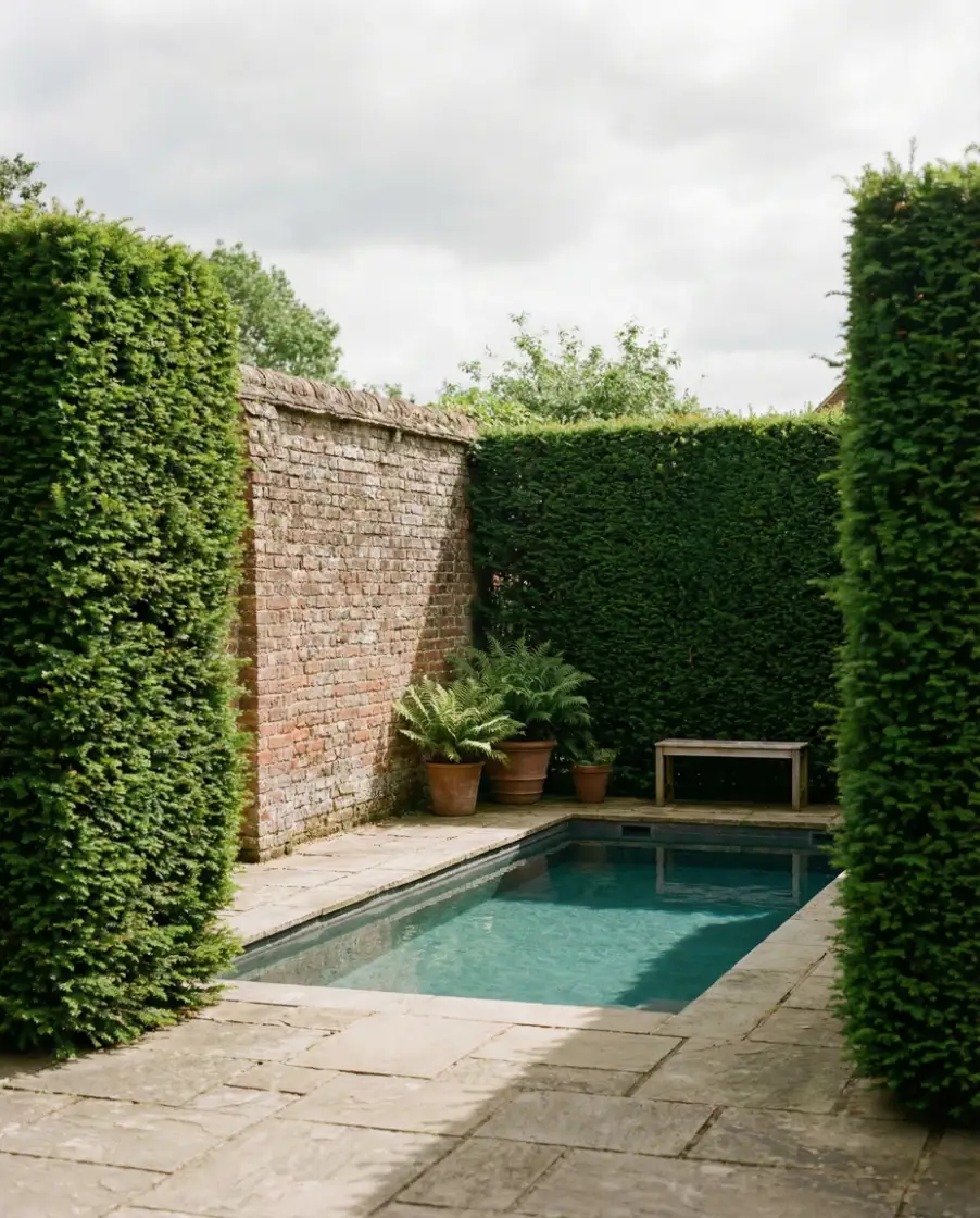 Cozy Courtyard Pool for Small England Gardens 1