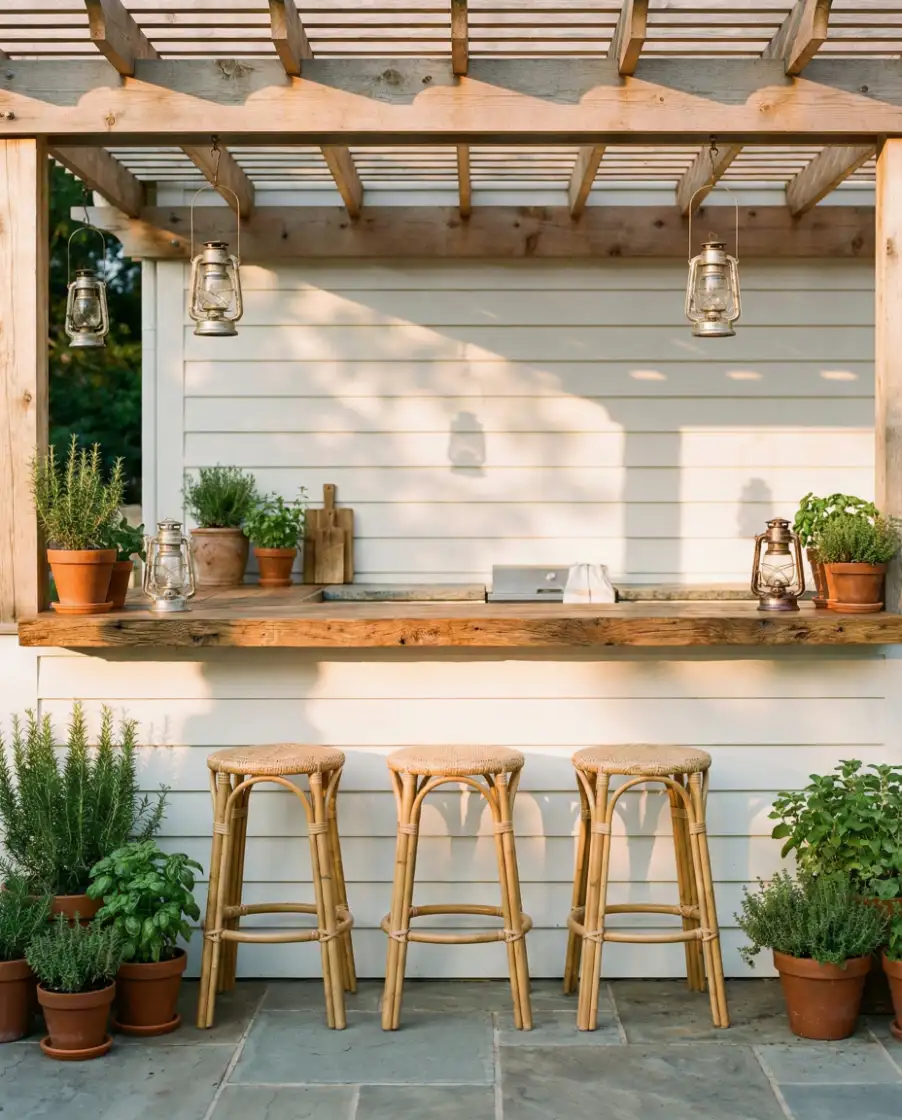 Cozy Farmhouse Grill Station 1